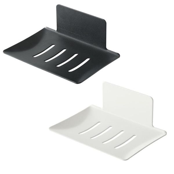 

soap dishes metal bathroom dish holder wall mounted box shower tray sponge rack draining kitchen storage organizer self adhesive