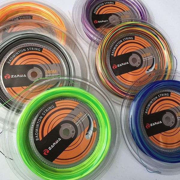

reel zarsia rainbow badminton string 200m colorful strings sets