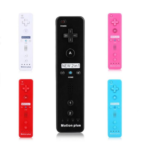 

game controllers & joysticks built-in motion plus wireless remote gamepad controller for wii controle joystick joypad with silicone