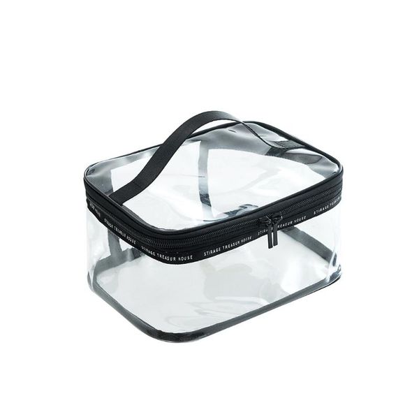 

bathroom supplies zipper waterproof gift storage case cosmetic bag toiletry transparent pvc multi use travel wash pouch portable bags & case