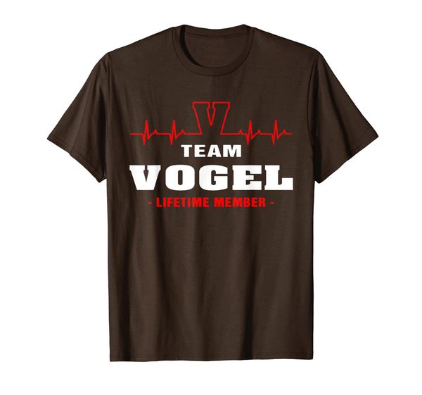 

team vogel lifetime member shirt surname, last name gift t-shirt, White;black