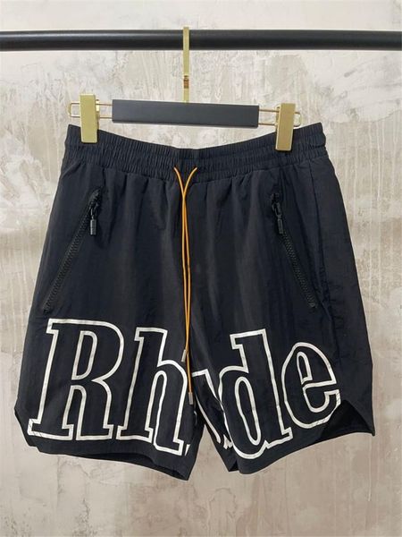 

men's shorts men women 1:1 nylon board inside mesh breeches oversize reflective rh, White;black