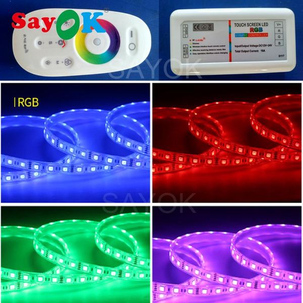 

party decoration rgb led light strip waterproof dc 12v strips with remote controller for sayok inflatable po booth