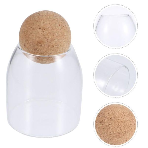 

set household tea can storage canister glass caddy sealing bottles & jars