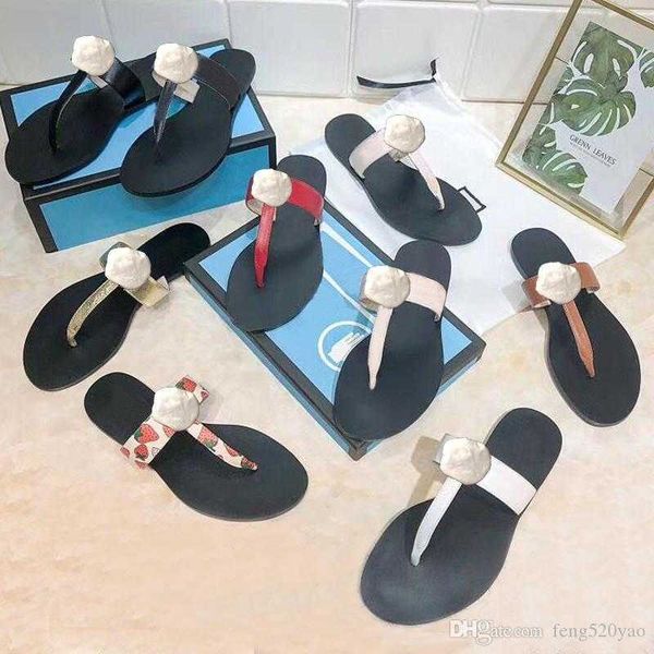 

beach slippers summer fashion women flip-flops 100% leather designer lady slippers metal luxury flat ladies slippers large size 34-42 us4-11, Black