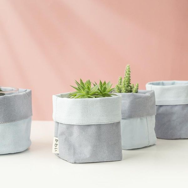 

planters & pots 2021 style waterproof flower pot cover multifunctional desk organizer cosmetic pen box for home decor