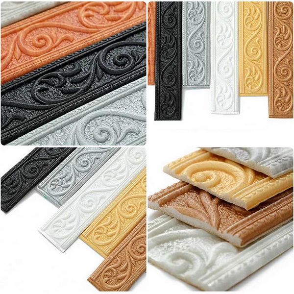 

wall stickers 3d pattern sticker trim line skirting border decoration self adhesive household for living room diy background