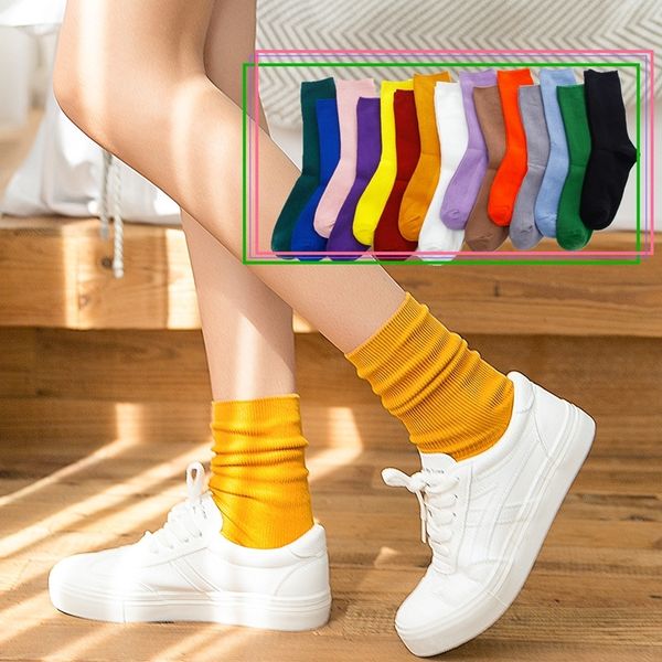 

lmm children hosiery autumn and winter cotton middle socks tube stockingsstyle cotton socks stockingsstockings stockingskorean version ins, Black;white
