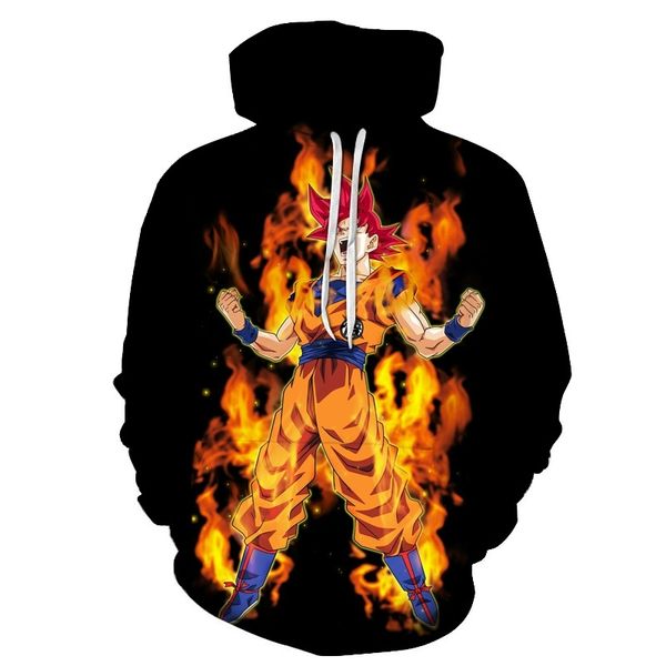 

casual men's customized sweater 3d printed hoodie qilongzhu-16, Black