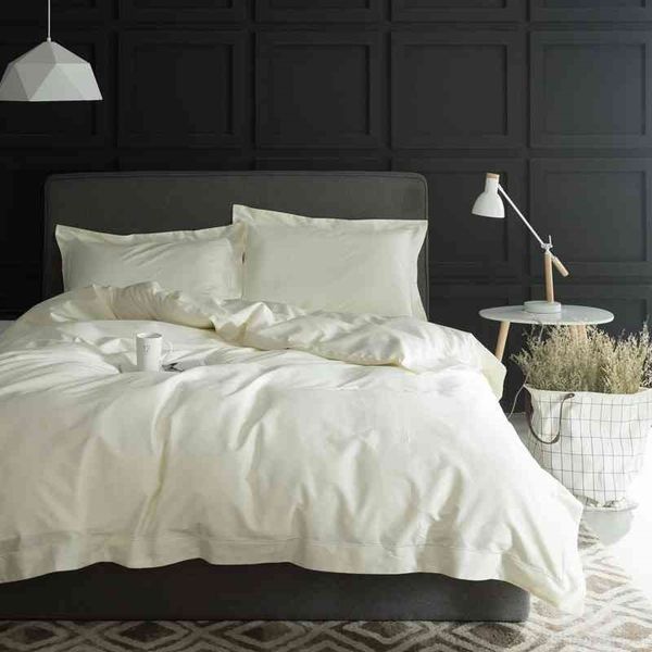 

1000tc egypt white grey bedding 4pcs king  size tribute silk set cotton bedsheet bed linen linge de lit