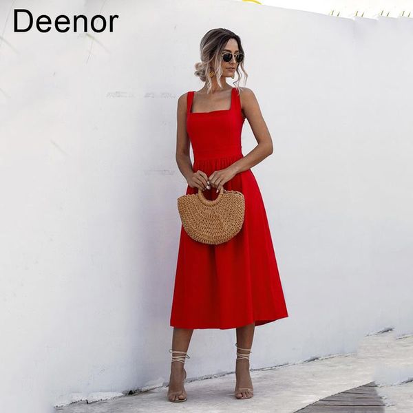 

casual dresses women long dress summer backless white black ruched slip midi sundresses 2021 ladies strap clothes for y2k, Black;gray