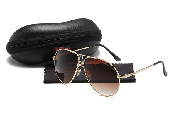 

womans sunglasses luxury mens sun glasses uv protection men designer eyeglass gradient metal hinge fashion women spectacles with boxs c41, White;black