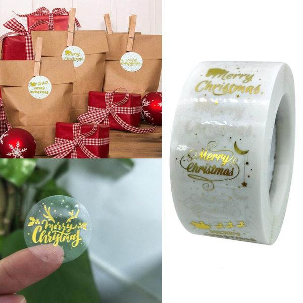 

gift wrap 500pcs/roll 10 types floral thank you sticker for seal label scrapbooking christmas sticke decoration stationery