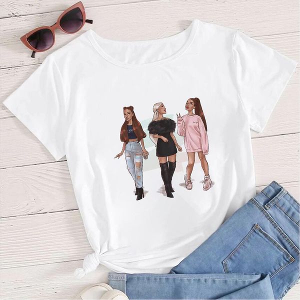 

streetwear oversize hipster women t shirt short sleeve 90s white crewneck instagram clothes fashion european harajuku ropa mujer