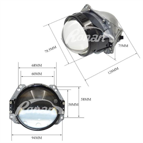 

other lighting system 3.0 bi led projector lenses headlight 3r g5 6000k 34w 38w 3200lm universal car headlamp retrofit styling