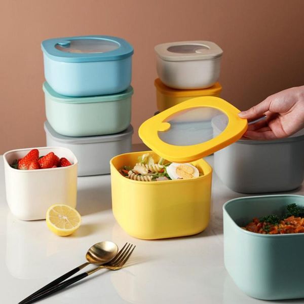 

dinnerware sets silicone portable lunch box microwave oven bowl round folding bento eco-friendly storage container lunchbox
