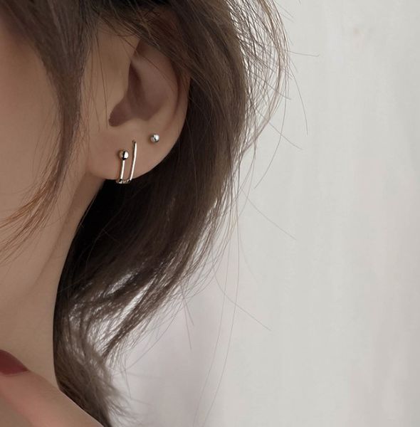 

students need not take off earrings when sleeping stud, Golden;silver