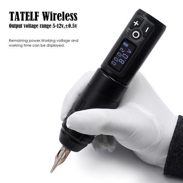 

wireless tattoo machine pen professional original german motor 1800mah lithium battery fast charge mute low vibration guns kits