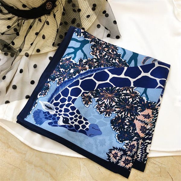 

2021 the new most popular wholesale3 stylish women's sunscreen shawl classic brand printed scarf soft thin50x50cm hn1
