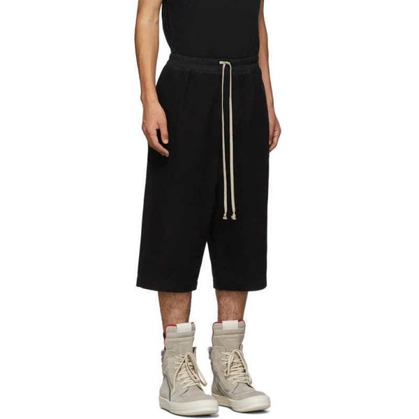 

one of you dark black normal crotch knee length shorts men's summer ro style high street loose fitting pant p0ln rnlv, White;black