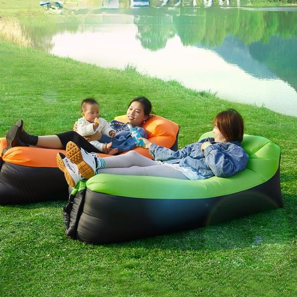 

camp furniture portable folding outdoor chair beach balcony camping lazy inflatable sofa inflable leisure bs50oc
