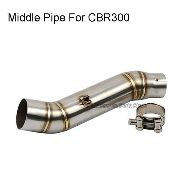 

motorcycle exhaust for cbr1000 08-16 years cbr300 cbr500r muffler connect pipe front mid-pipe stainless steel system