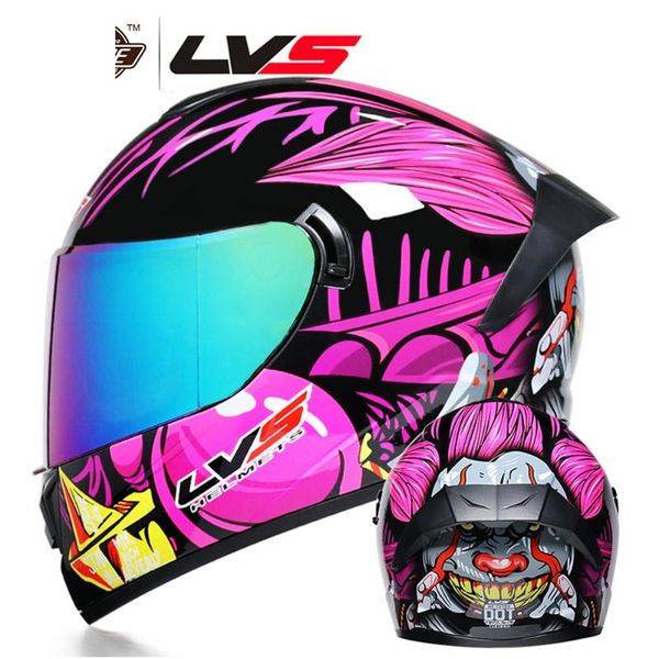 

full face motorcycle helmet motocross double lens riding racing casco moto crash approved helmets