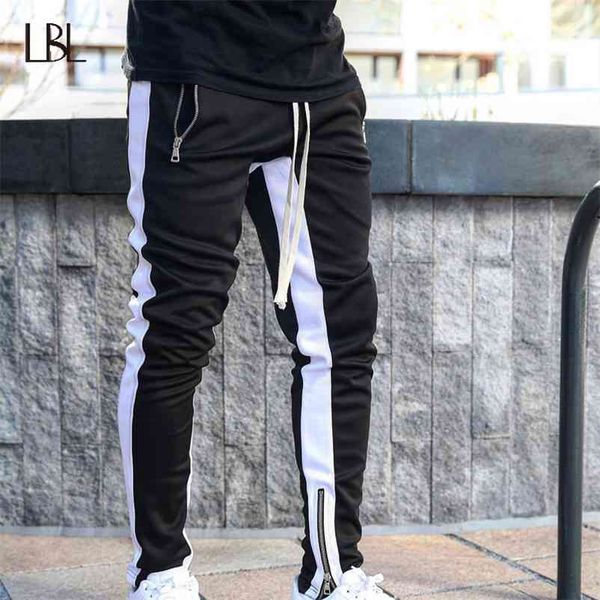 Mens Juntos Calças Casuais Fitness Homens Sportswear Tracksuit Bottoms Skinny Sweatpants Calças Preto Gyms Jogger Track Calças 210723