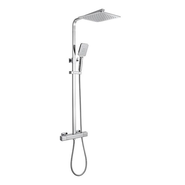 

thermostatic rain shower with waterfall set for bathroom chrome sets