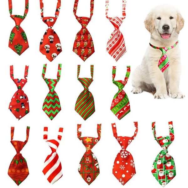 

dog apparel adjustable lovely cat bow tie pet neck collar puppy kitty teddy christmas costume decoration random m1