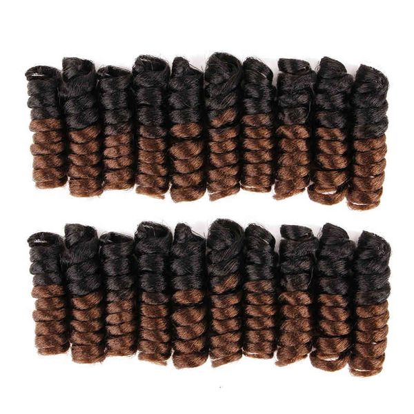 

gradual small curly 20inch change wig braid women's hair crochet braids, Black;brown