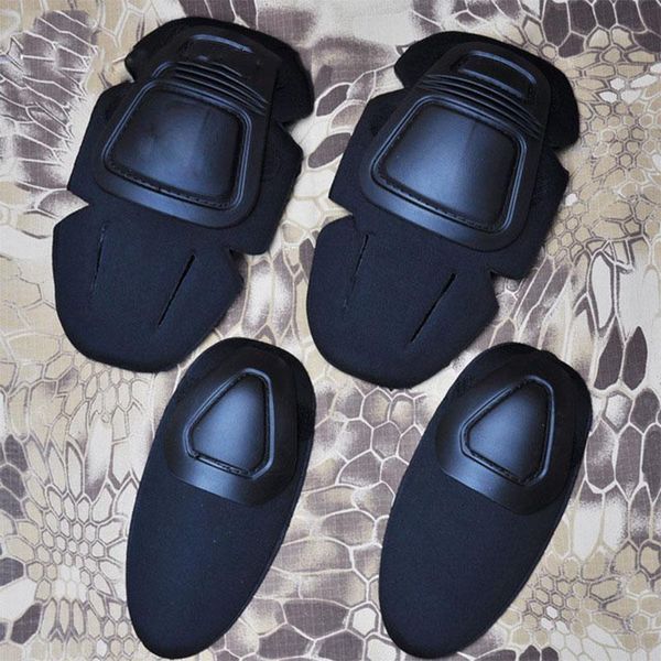 

elbow & knee pads outdoor military tactical training accessory pad cs shooting field protect gear hunting combat riding army fan, Black;gray