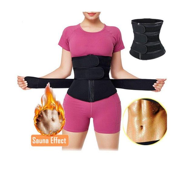 

women's shapers shaperwear waist trainer corset belt weight loss cincher body shaper tummy control strap slimming sweat fat burning, Black;white
