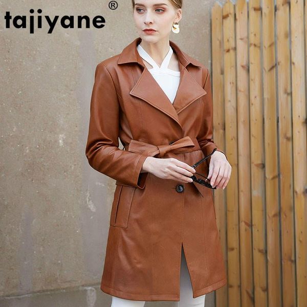 

women's leather & faux tajiyane jacket women clothes 100% real genuine sheepskin coat female coats 200214 wpy549, Black