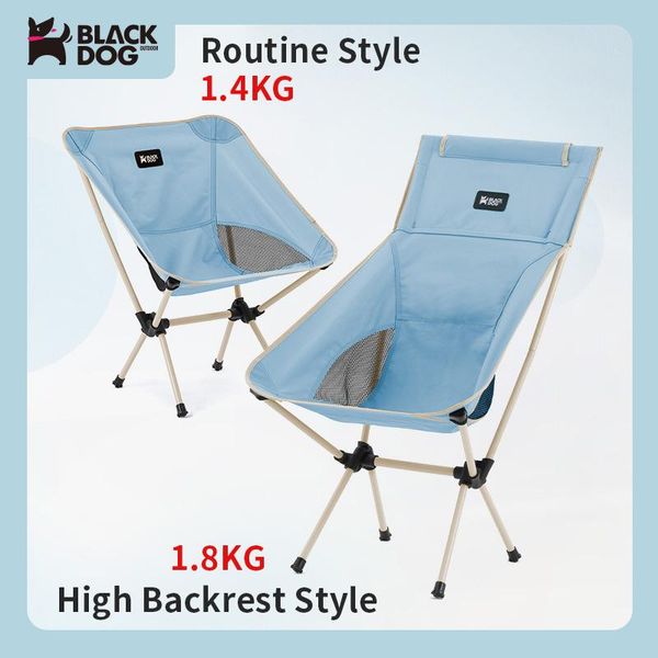 

camp furniture naturehike black dog 1.4kg folding camping moon chair lengthen backrest 600d oxford cloth portable thickened beach fishing