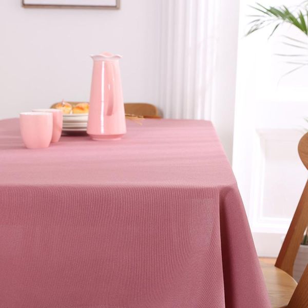 

table cloth aifish modern waterproof candy color solid tablecloth red wine washable dinner for party banquet el decoration #5