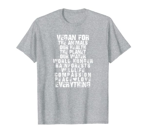 

vegan for the animals, vegan for everything, climate change t-shirt, White;black