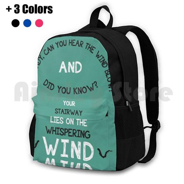 

stairway to heaven. outdoor hiking backpack riding climbing sports bag heaven led lyrics quote music
