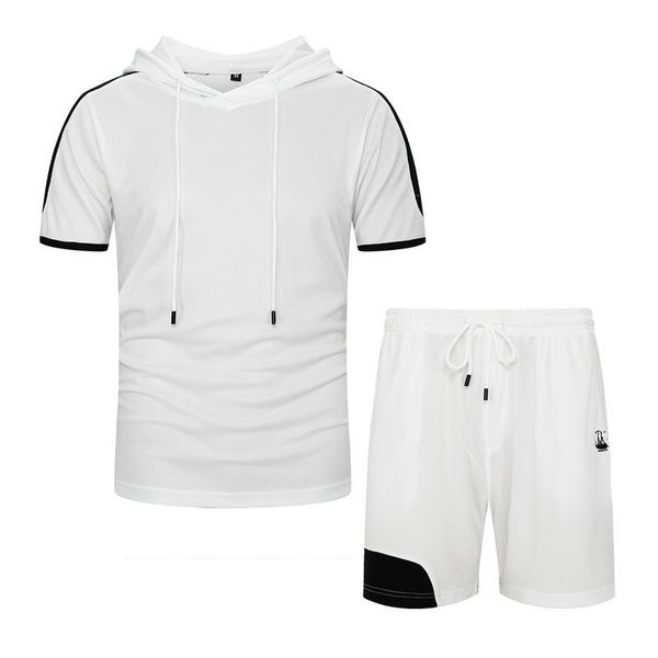 

men's tracksuits men outfit set solid tracksuit hoodie shirt and shorts fashion sport wear casual mens clothes europe size, Gray