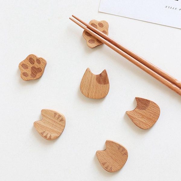 

chopsticks eco cooking utensils japanese wooden holder creative decorative pillow care tableware