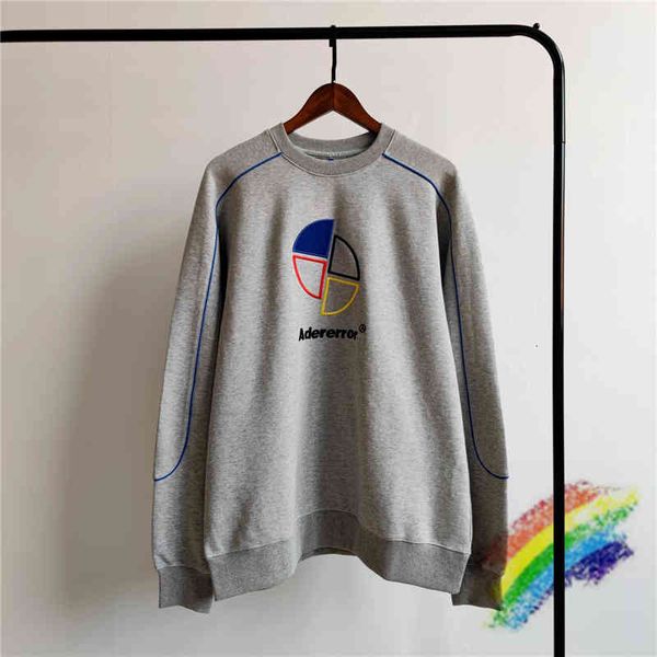

men's casual shirts fw ader error sweatshirts men women 1:1 windmill embroidery adererror crewneck hoodie 92qb, White;black