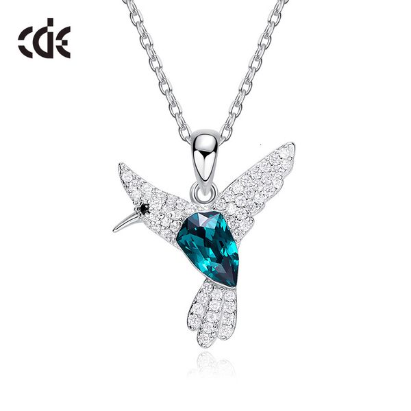 

necklace sidel bird 925 sterling silver with swarovski crystal for women