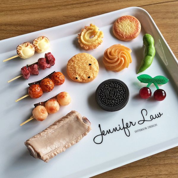 

new simulation food hairpins stewed pork ribs hairclip funny exaggerated food hairgrips lady unique design childs hair accessory, Slivery;white
