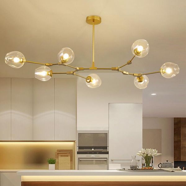 

vintage loft industrial nordic chandelier for dining kitchen stair black/gold suspension luminaire modern lighting chandeliers