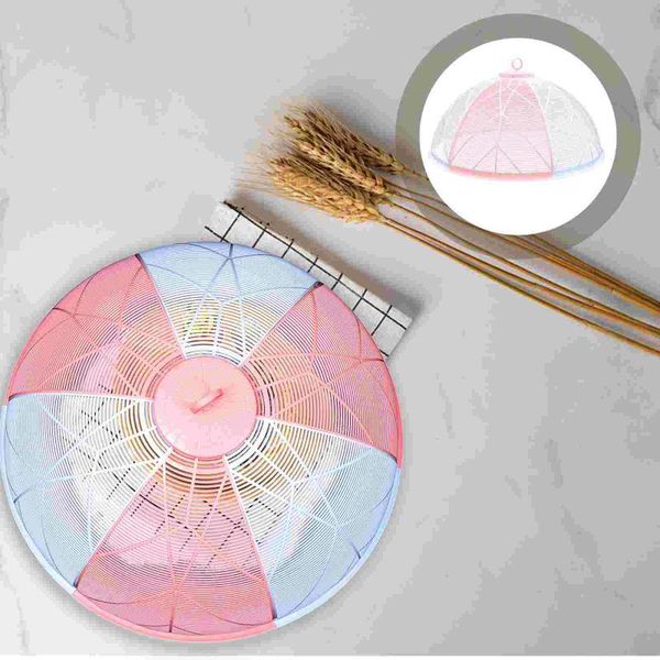 

kitchen storage & organization 1pc rounded dish protective cover insect proof holder food