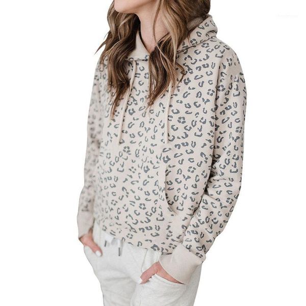 

women leopard long sleeve hoodie shirts casual plus size streetwear harajuku style creative design pullover blouse#bl1 women's blouses, White
