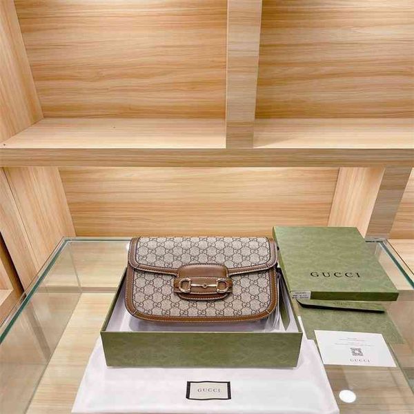 

2021 star same 1955 buckle saddle bag retro net red fashion women's luxuryss designerss yw