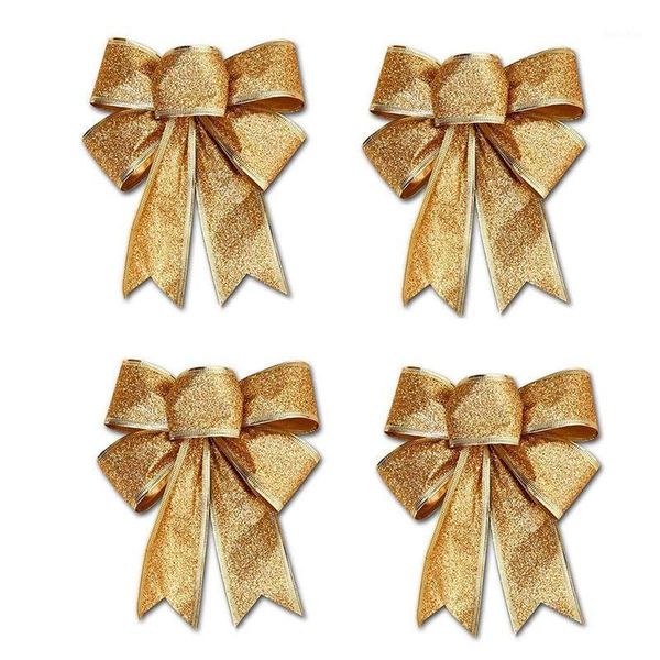 

christmas decorations 4pcs 25x18cm decoration ornament hanging knot bowknot butterfly decore tree