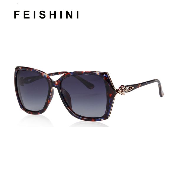 

designer sunglasses feishini fox appearance design butterfly plastic women polarized retro uv400 fashion driving eyewear mujer glasses, White;black