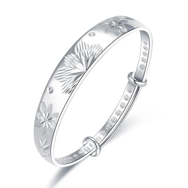 

korean style simple temperament push-pull adjustment bracelet small fresh forest women's charm bracelets, Golden;silver